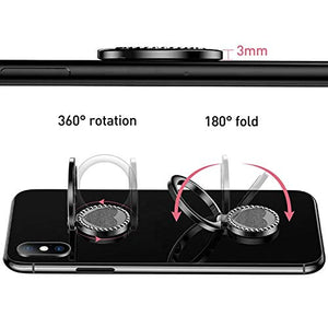 Xaxell Phone Ring Holder 360 Degree Rotating Metal Ring Holder for All mobiles, Finger Grip Stand for All Smart Device (Silver)