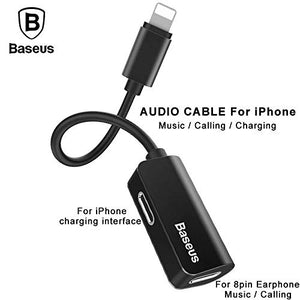 Baseus 2 in 1 IPhone Splitter One Lightning to Dual Lightning Adapter Cable