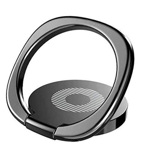 Xaxell Mobile Phone Ring Holder 360 Degree Rotating Metal Ring Holder for All mobiles, Finger Grip Stand for All Smart Device (Black)