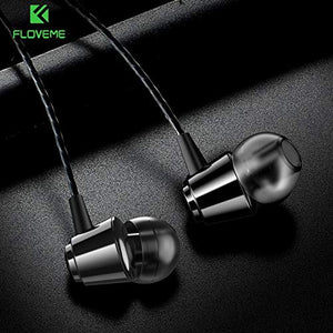 FLOVEME 3.5 M Sport HiFi Stereo Wired Earphone Headset with Microphone for Mobile Phone(White)