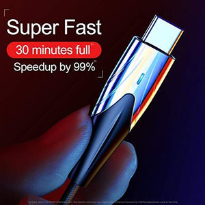 Joyroom Super Vooc Type C Cable 5.5A PD Fast Charging Data Transfer Nylon Braided Cable For Huawei Oppo Vivo Realme Samsung Smartphones